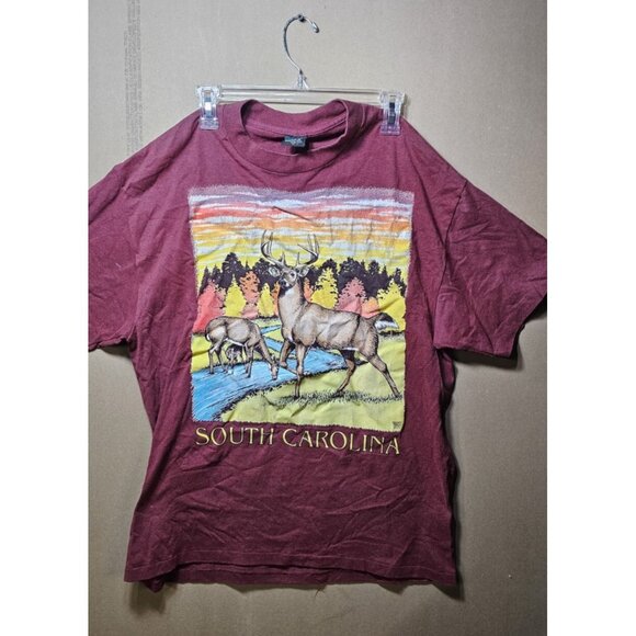 Vintage Deer Buck South Carolina Tee’s Unlimited T-Shirt Size XL - Picture 1 of 2